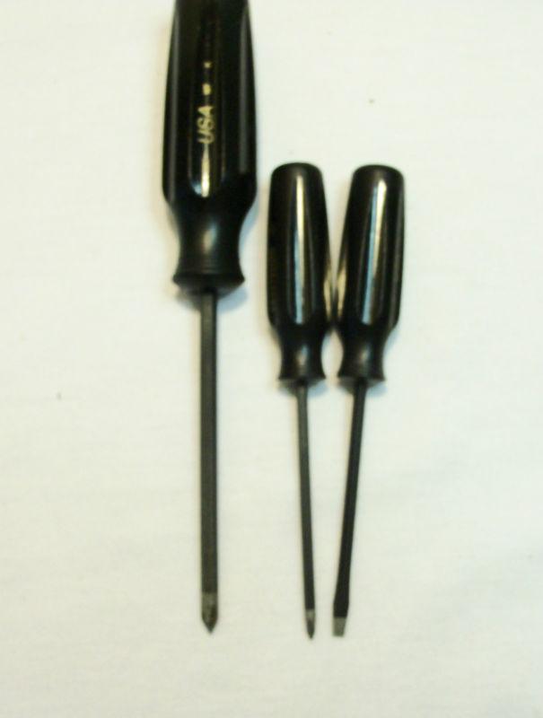 Sell Craftsman Professional Black Handled Screwdriver Set of 9 Flat