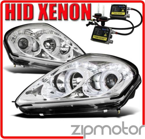 2000-2005 eclipse halo drl led projector headlight+6000k hid 2001 2002 2003 2004