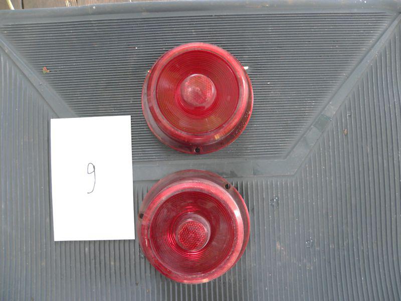 1955 ford tail light lenses,  - pair 9 ford 55 thunderbird