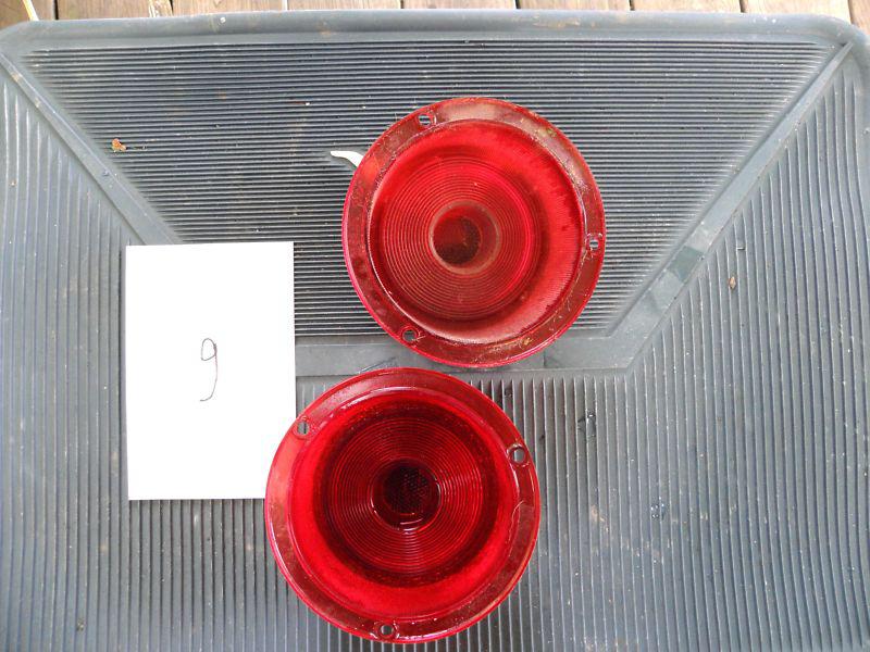 1955 Ford Tail Light Lenses, - Pair 9 Ford 55 Thunderbird, US $4.99, image 2