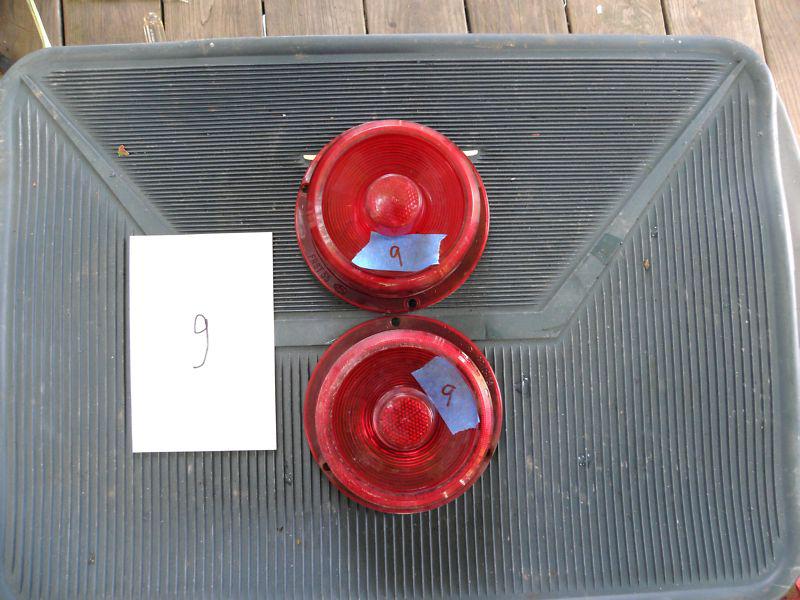 1955 Ford Tail Light Lenses, - Pair 9 Ford 55 Thunderbird, US $4.99, image 3