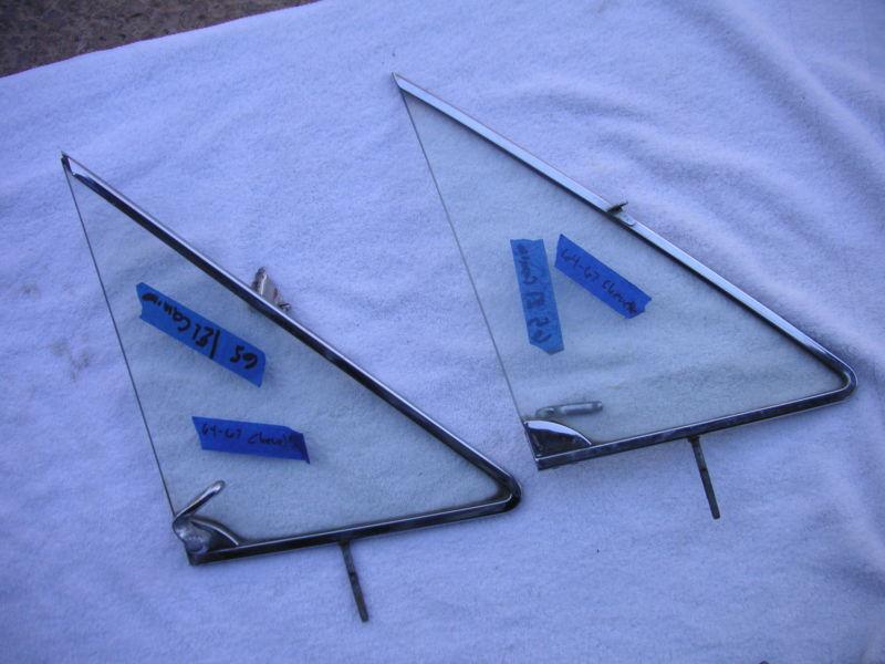 1964 - 1967 chevelle, el camino vent windows                            my # 458