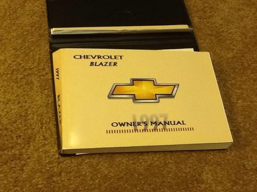 1997 chevrolet blazer owners  manual