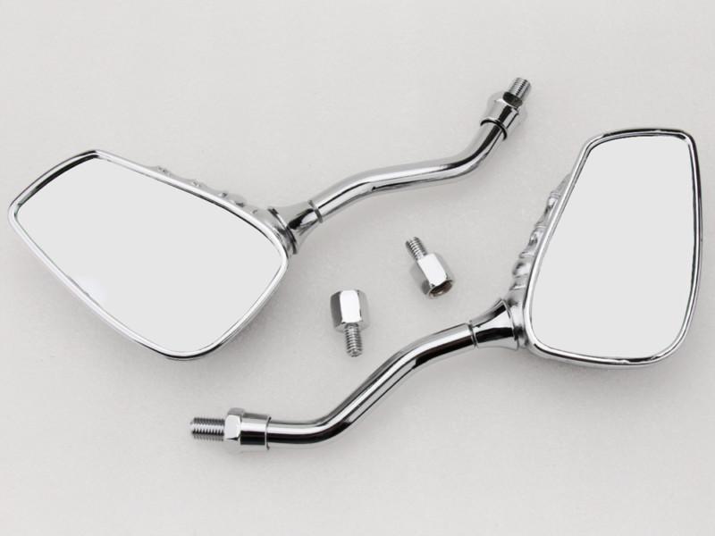 Chrome Skeleton Skull Hand Claw Side Mirrors For Harley Honda Suzuki Kawasaki, US $13.99, image 2