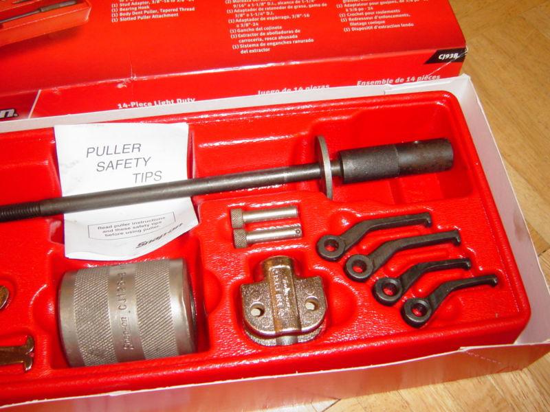 Sell SNAP ON TOOLS 14 PIECE LIGHT DUTY SLIDE HAMMER PULLER SET CJ93B in
