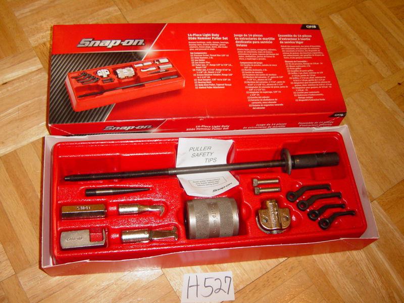 Sell SNAP ON TOOLS 14 PIECE LIGHT DUTY SLIDE HAMMER PULLER SET CJ93B in