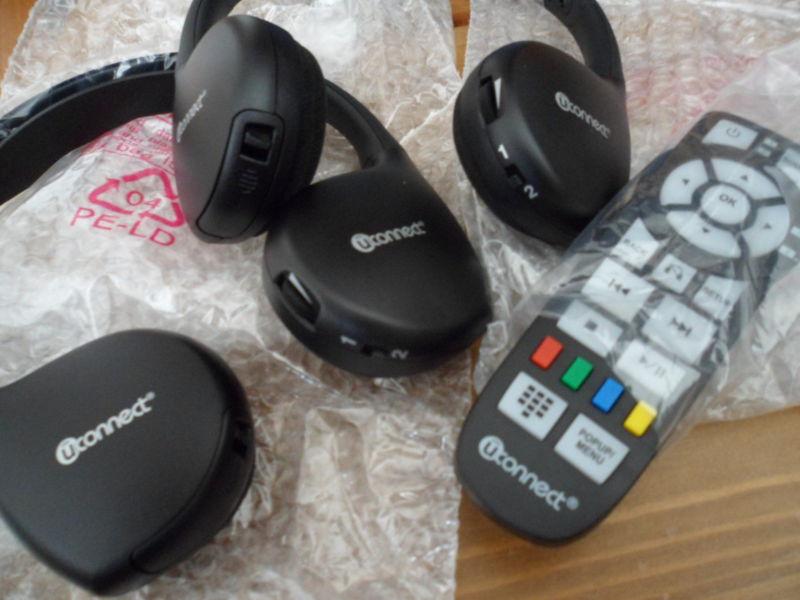 2013 - 2014 chrysler dodge uconnect headphones oem audio kit w remote 05091246aa