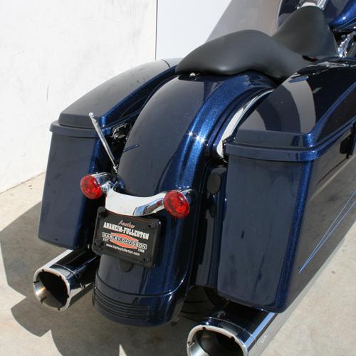 Harley davidson touring 9" big stick solid shaft stainless am/fm antenna polish