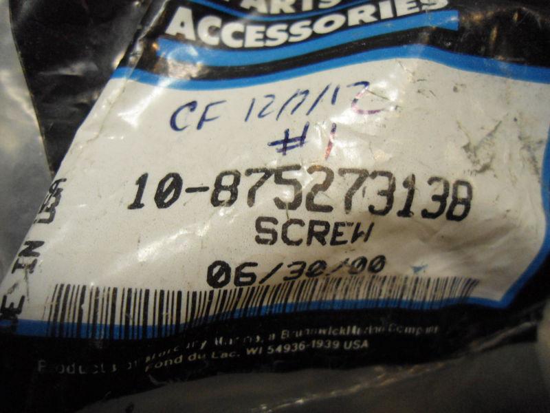 #10-875273138 SCREW 2006 135/150/175HP MERCURY/MARINER OUTBOARD MOTOR PART # 1 , US $24.40, image 2