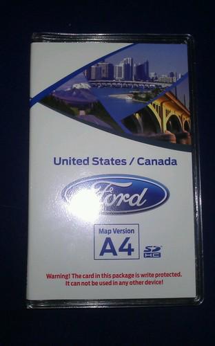 New oem a4 ford lincoln sd navigation map card