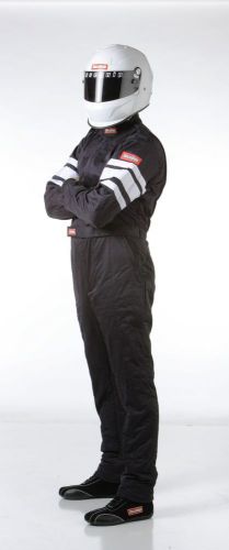 Racequip new return sfi-5 3xl black 1pc multi layer racing suit firesuit 120008