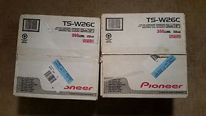 2 nib pioneer ts-w26c 10" subs all papers/screws  low shipping $