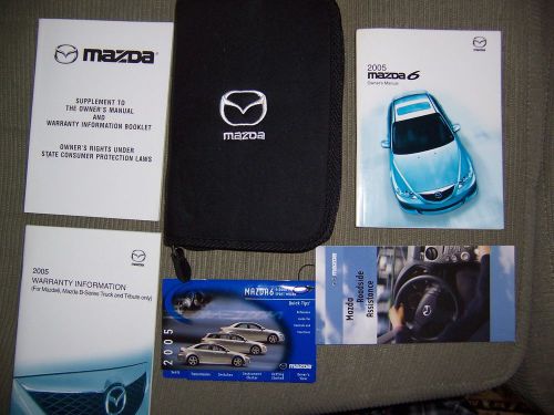2005 mazda 6 owners manual and case