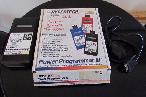 Hypertech power programmer iii ls1 for 1999 camaros, firebirds and trans/ams