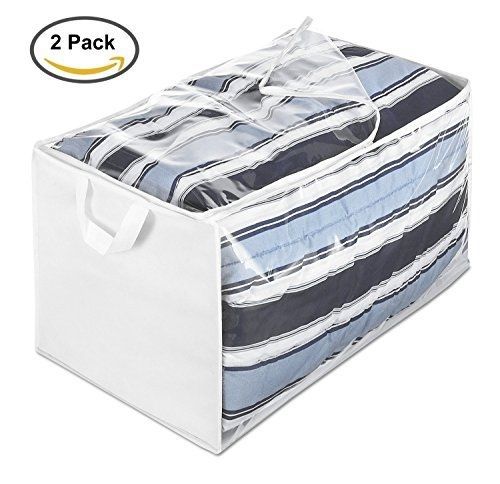 Whitmor storage bag white 29" x 17-1/2" x 15-1/2",   set of 2
