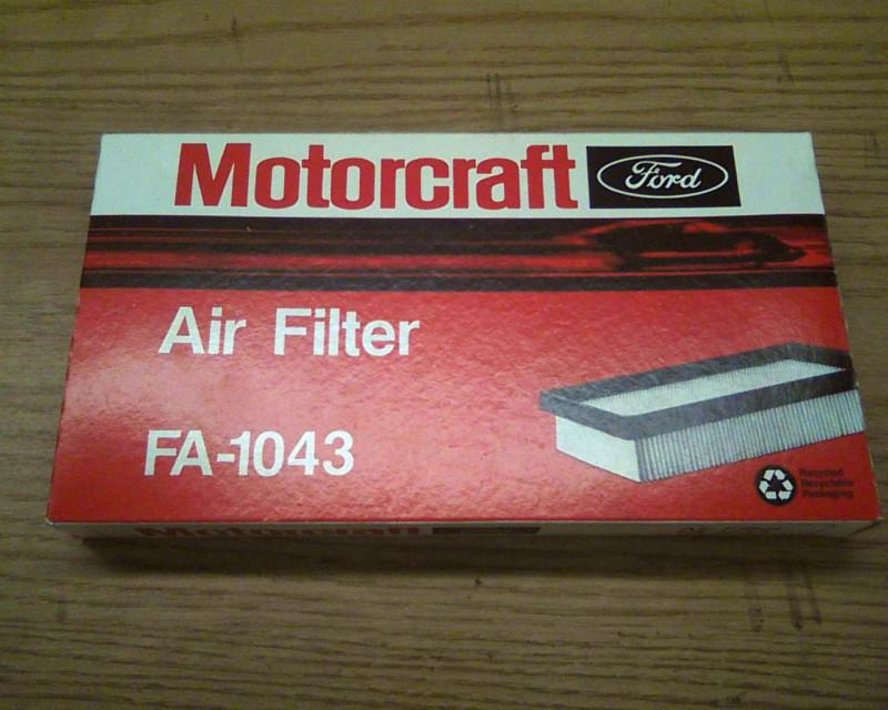 Nos motorcraft fa-1043 air cleaner  ford, replaces fram ca5058