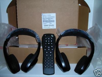 2 headphones dvd remote 03 04 05 &amp; 2006  yukon denali suburban tahoe and more