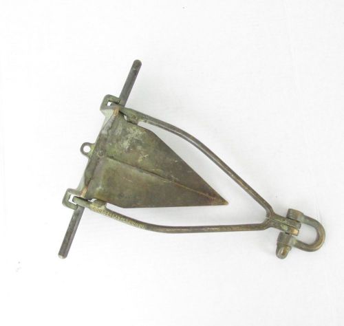 Vintage 1940's nourse salt water bronze anchor 27lbs boats up to 45' long