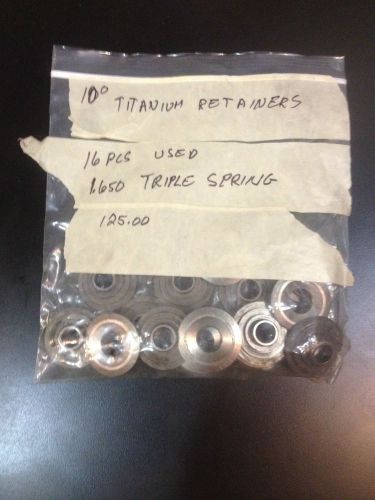 Set of 16 used titanium 10 degree retainers. 1.650 triple spring