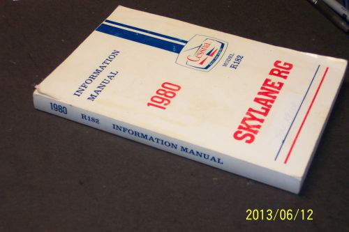 Cessna 1980 skylane rg information manual