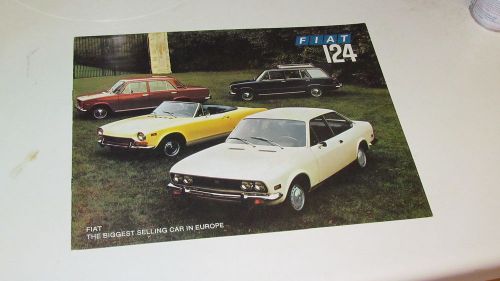 1970s fiat 124 brochure