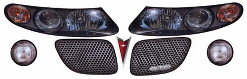 Dirt late model headlight decals - pontiac gto -  md3