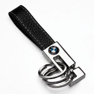 Bmw genuine 3 key ring leather key chain