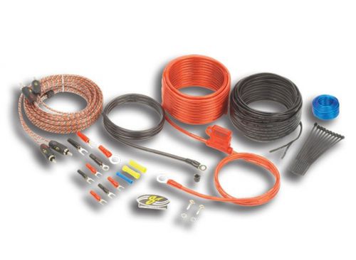 Stinger sk46101 car stereo 4000 series 10 gauge wire amp install kit rca cables