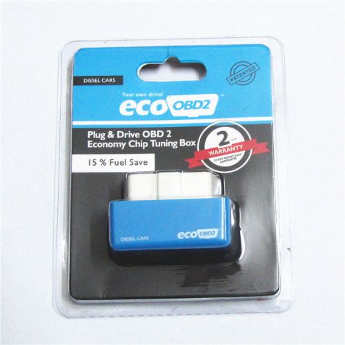 Blue ecoobd2 diesel car chip tuning box obd2 lower fuel consumption and emission