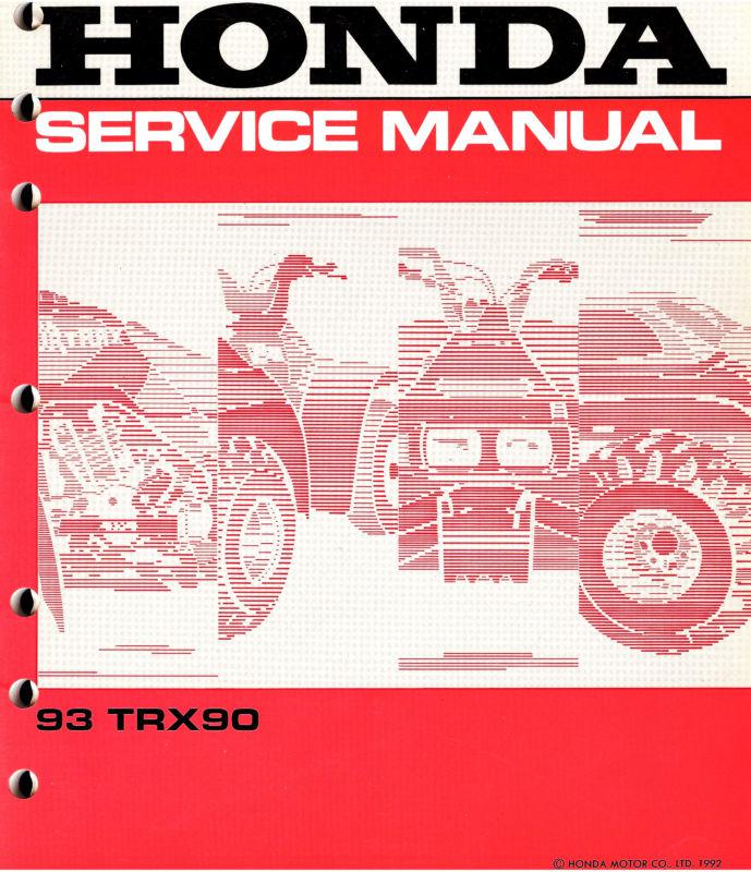 1993 honda trx90 atv service manual -trx 90-honda-trx90 atv
