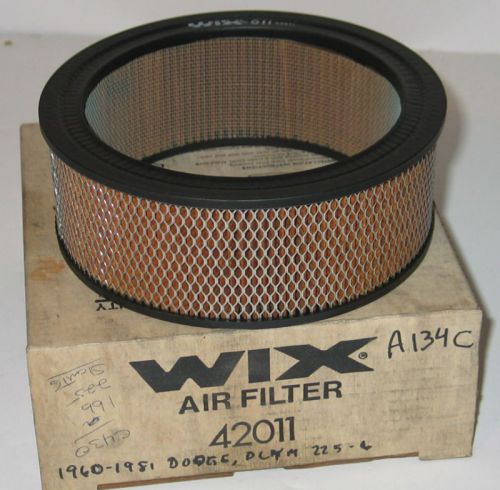 1960 - 1981 dodge plymouth new 225 slant six wix air filter 42011
