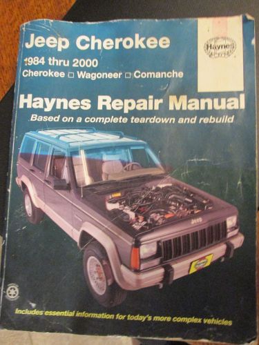 Haynes repair manual vehicle jeep cherokee 1984-2000 wagoneer comanche 50010
