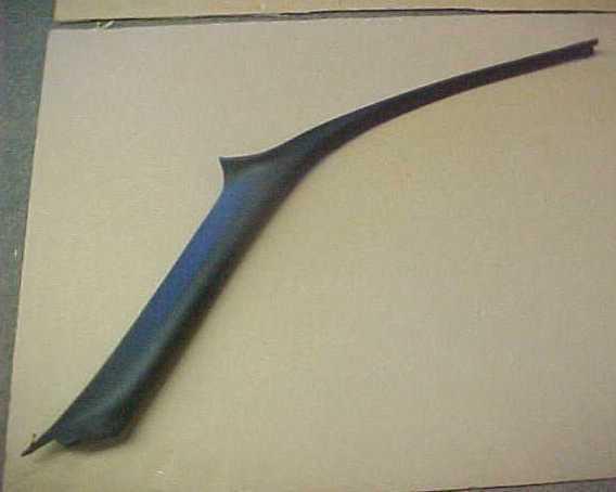 Porsche 911 996 coupe rt a pillar trim black leather