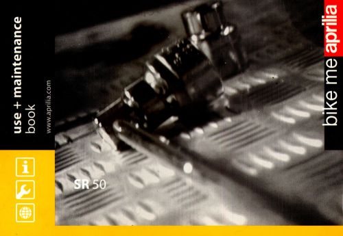 2008 aprilia sr50 motor scooter owners manual -aprilia sr 50