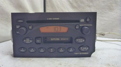 02 03 saturn vue ion factory radio 6 disc cd cassette player 22684454 c57608