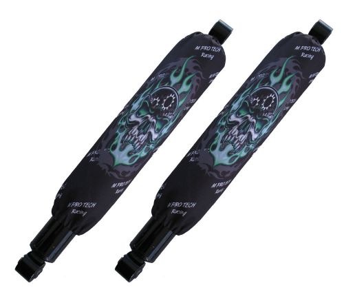 Shock cover,protecteur d'amortisseur, arctic cat,all sno ,xf f, skull lime