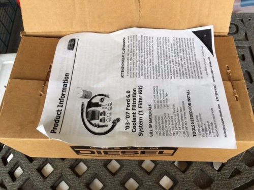 Custom diesel fcf1 coolant filter for superduty 6.0