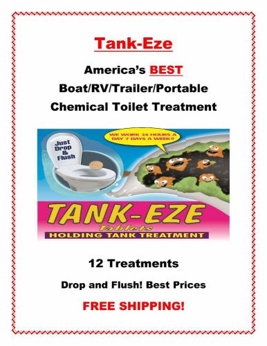 Holding tank treatment rv-boats-trailers tank eze tablets 12 treatments  #1 usa