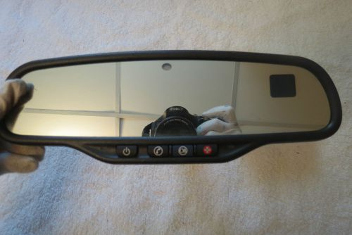 2007 2008 gmc yukon rear view mirror w/dim, onstar, compass oem 230m