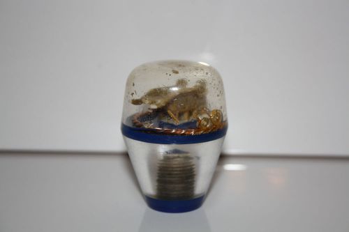 Vintage lucite retro car auto shift knob gear shifter /damaged!!! leaked liquid/