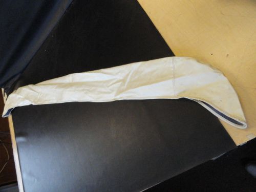 Bimini boot 5030 off white vinyl with white zipper 72" x 6-1/4" marine boat