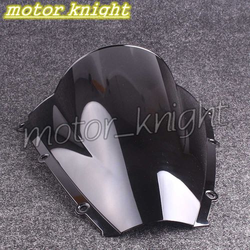 Smoke black double bubble windscreen windshield for honda cbr600 rr 2003 2004
