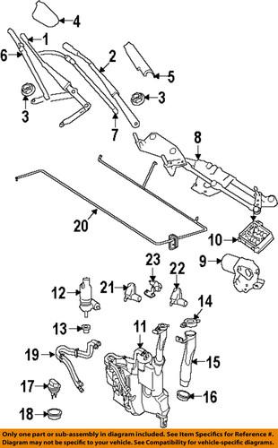 Mercedes-benz-mb oem 1648600960 wiper & washer-windshield-reservoir assembly