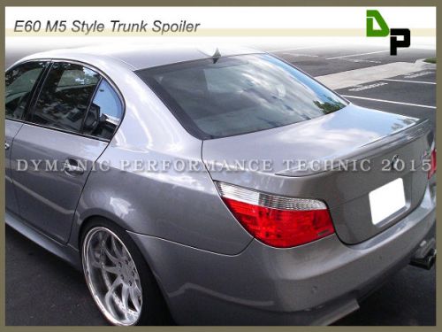 #354 titan silver m5 look trunk spoiler bmw e60 528i 535i 550i sedan 2004-2010