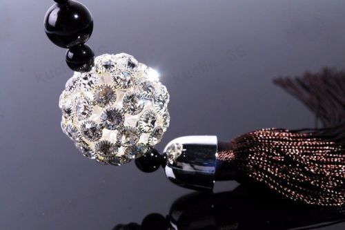 2016 new car hanging ornament rhinestone lucky ball bead car interior decoration