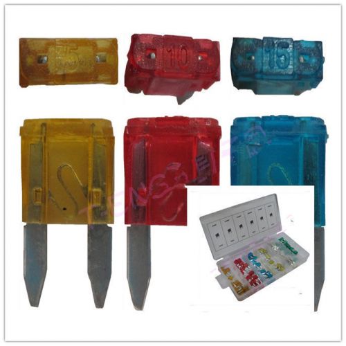 Diy 120 mix car mini standard blade fuse 5 10 15 20 25 30 amp atm apm zh039