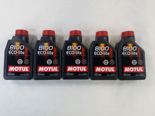 Uc409 104987 motul 8100 eco-lite 5w30 (5 pack/5 liters)