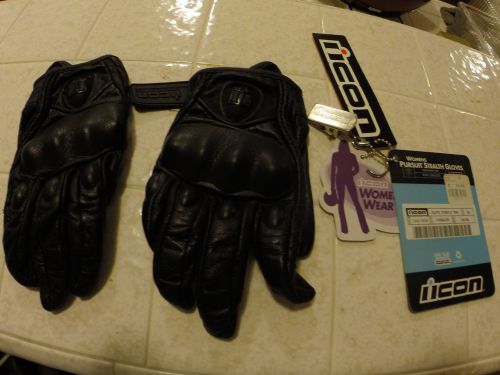 Icon pursuit stealth women's gloves stealth small 3302-0038