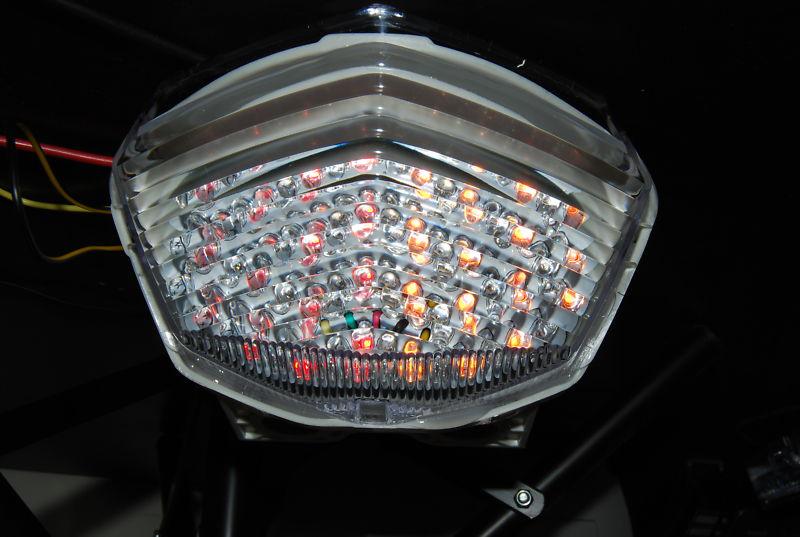 08 09 10 11 12 kawasaki ninja ex 250r clear integrated tail light