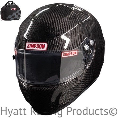 Simpson carbon devil ray auto racing helmet sa2015 - all sizes (free bag)